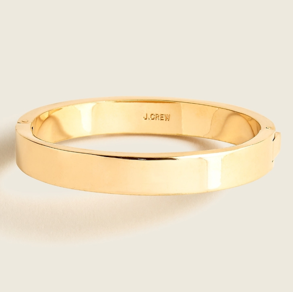 New! J.Crew Rose Gold Hinge Bracelet Bangle NWT
